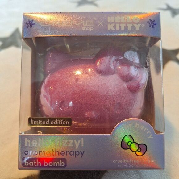 NEW LIMITED EDITION The Creme Shop HELLO KITTY Bath Bomb 3D Fizzy Sugar Berry - Picture 1 of 7